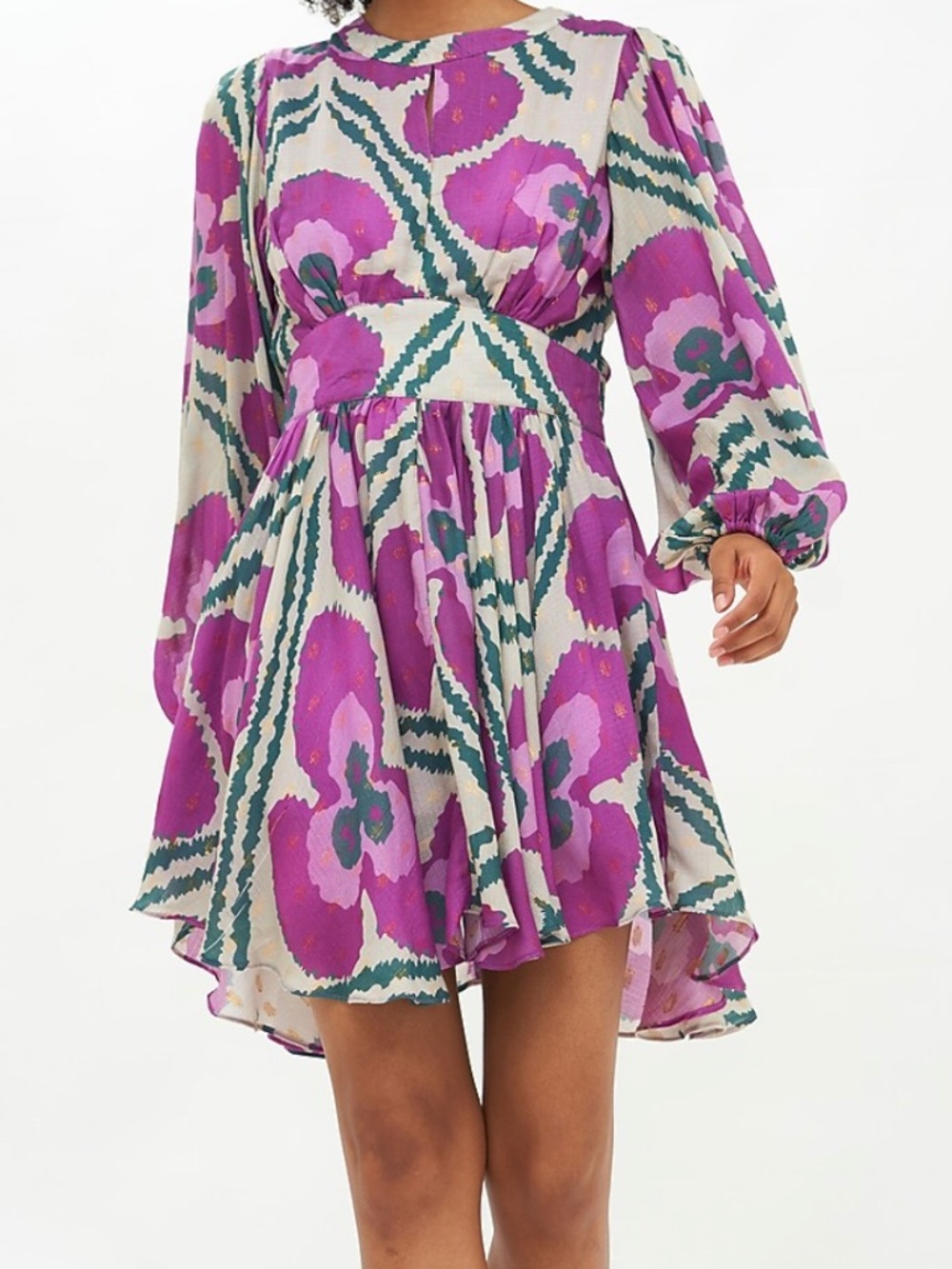 OLIPHANT balloon-waisted mini dress